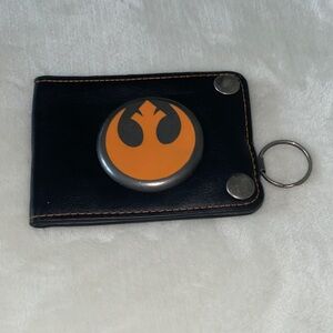 Star Wars Black Wallet with Orange Emblem